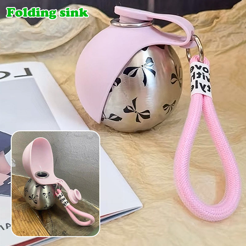 Thumbnail: Portable Pet Water Bowl, 285ml, Foldable Silicone, Leak-Proof, Lightweight, Mult