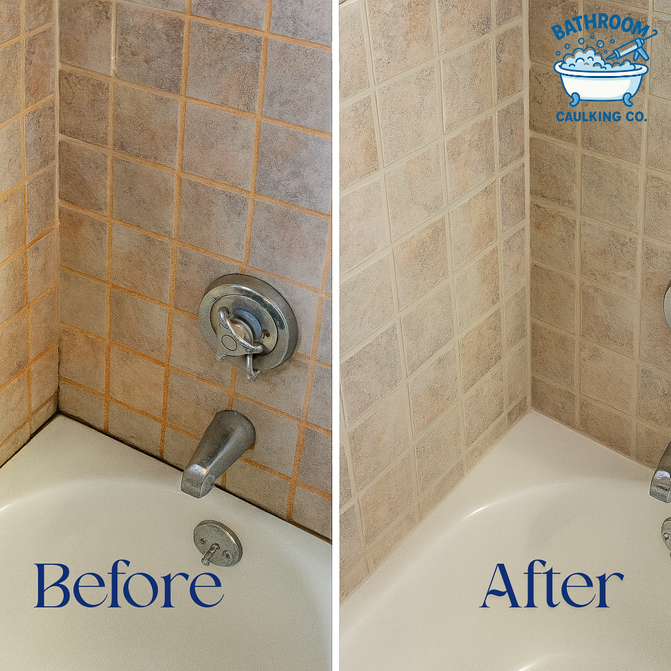 Before And After Bathtub Caulking