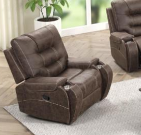Thumbnail: Bronco Reclining Brown Living Room Set 