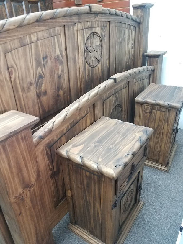 Thumbnail: Mansion Full Rope And Star Rustic Brown Bedroom Set