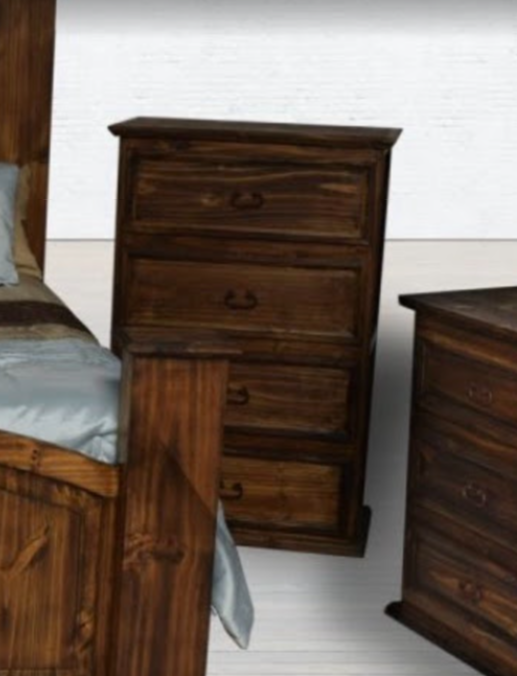 Thumbnail: King 6-Pieces Star Mansion Brown Rustic Bedroom Set