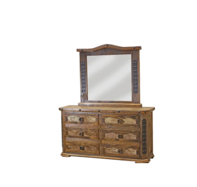 Thumbnail: Grand Alamo King Rustic Cowhide Bedroom Set 