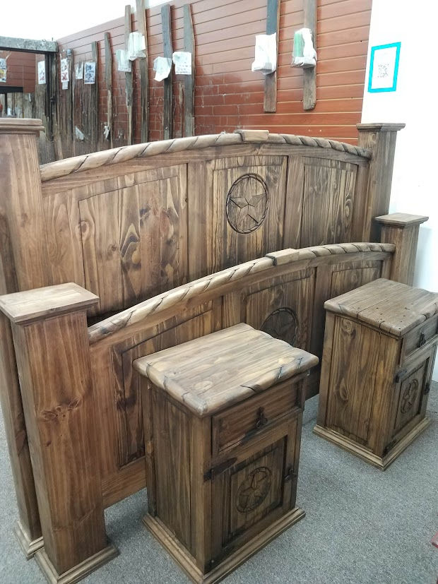Thumbnail: Mansion Full Rope And Star Rustic Brown Bedroom Set