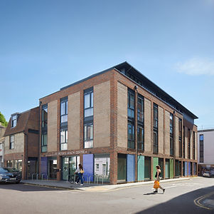 photograph of the front entrance of the St Peter's Health Centre