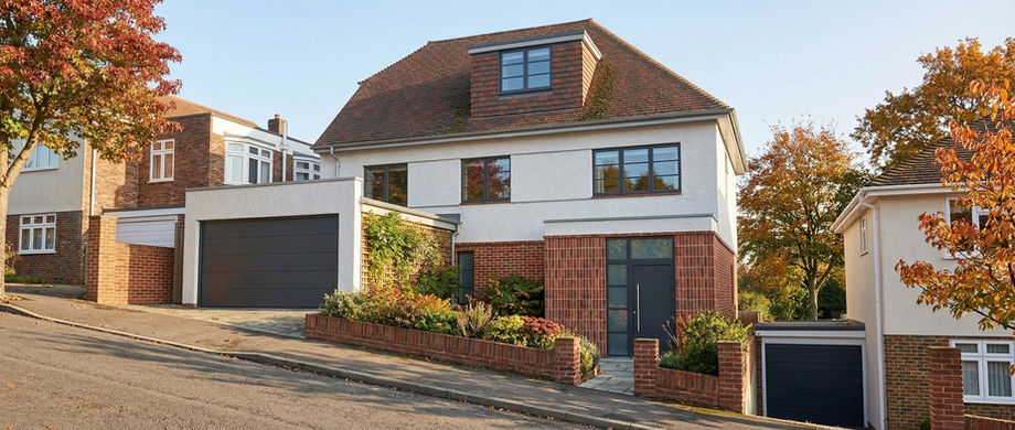 Front view of Walpole Road in Kemptown, change of use architectural project with new porch.
