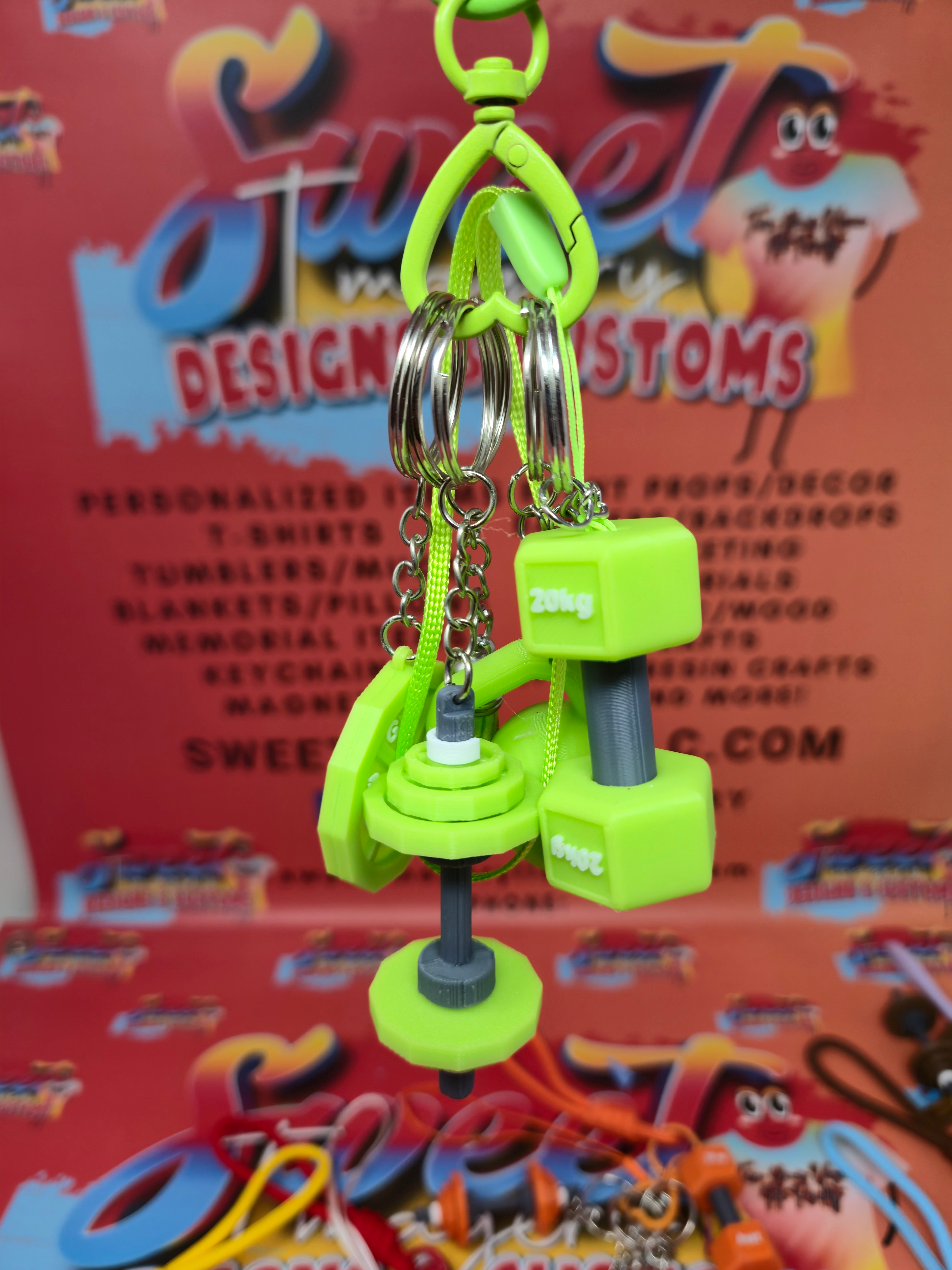 Gym Keychain Accessory