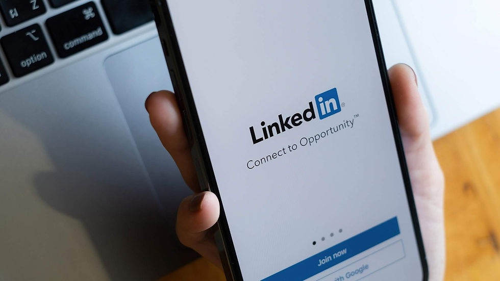 LinkedIn login on phone app