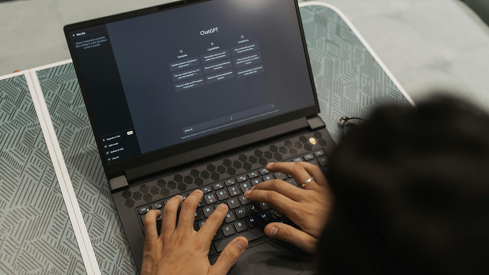 Person using ChatGPT