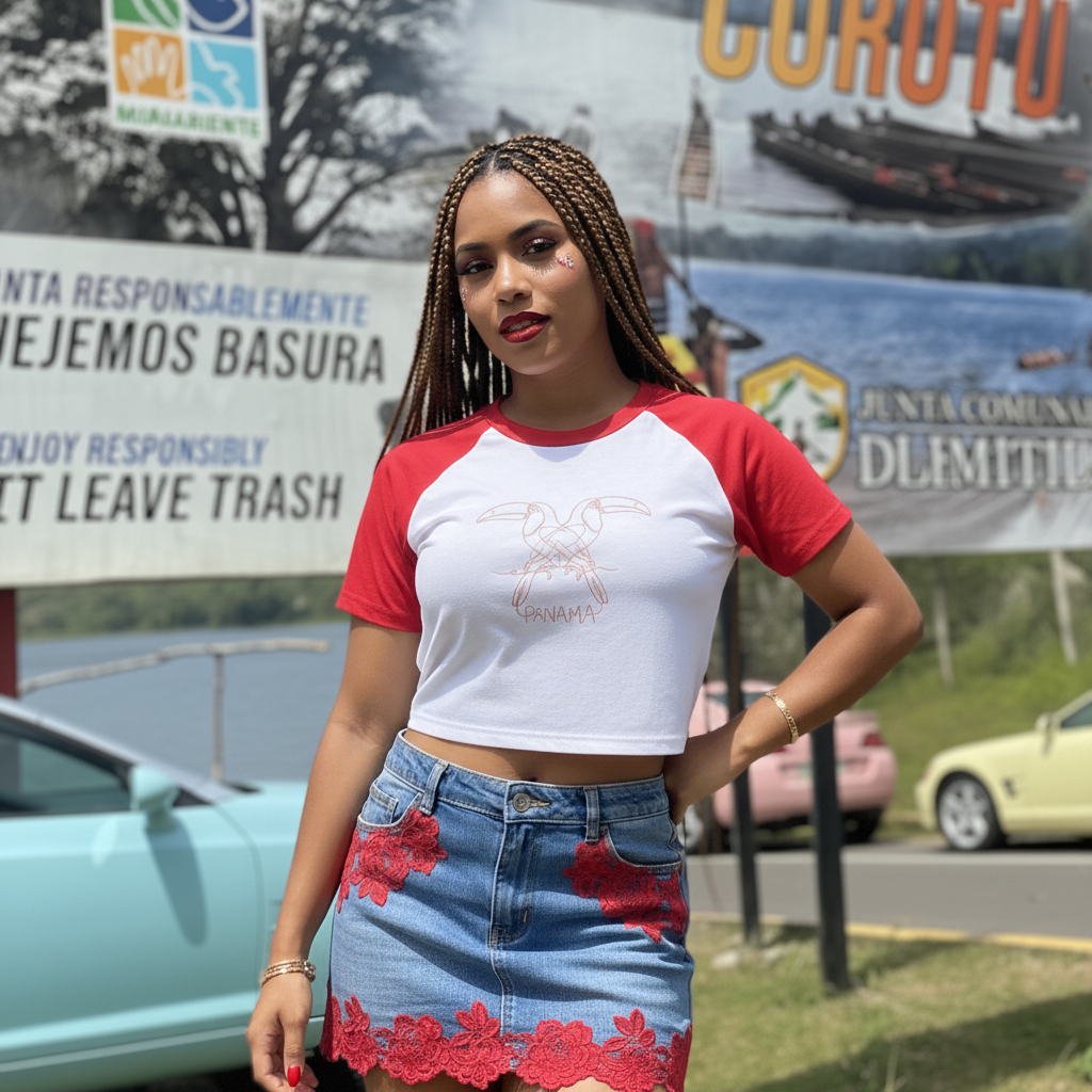 Panama Embroidered Tee