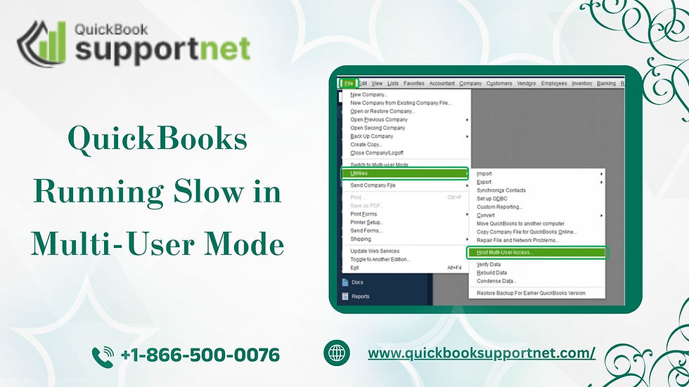QuickBooks Running Slow in Multi-User Mode