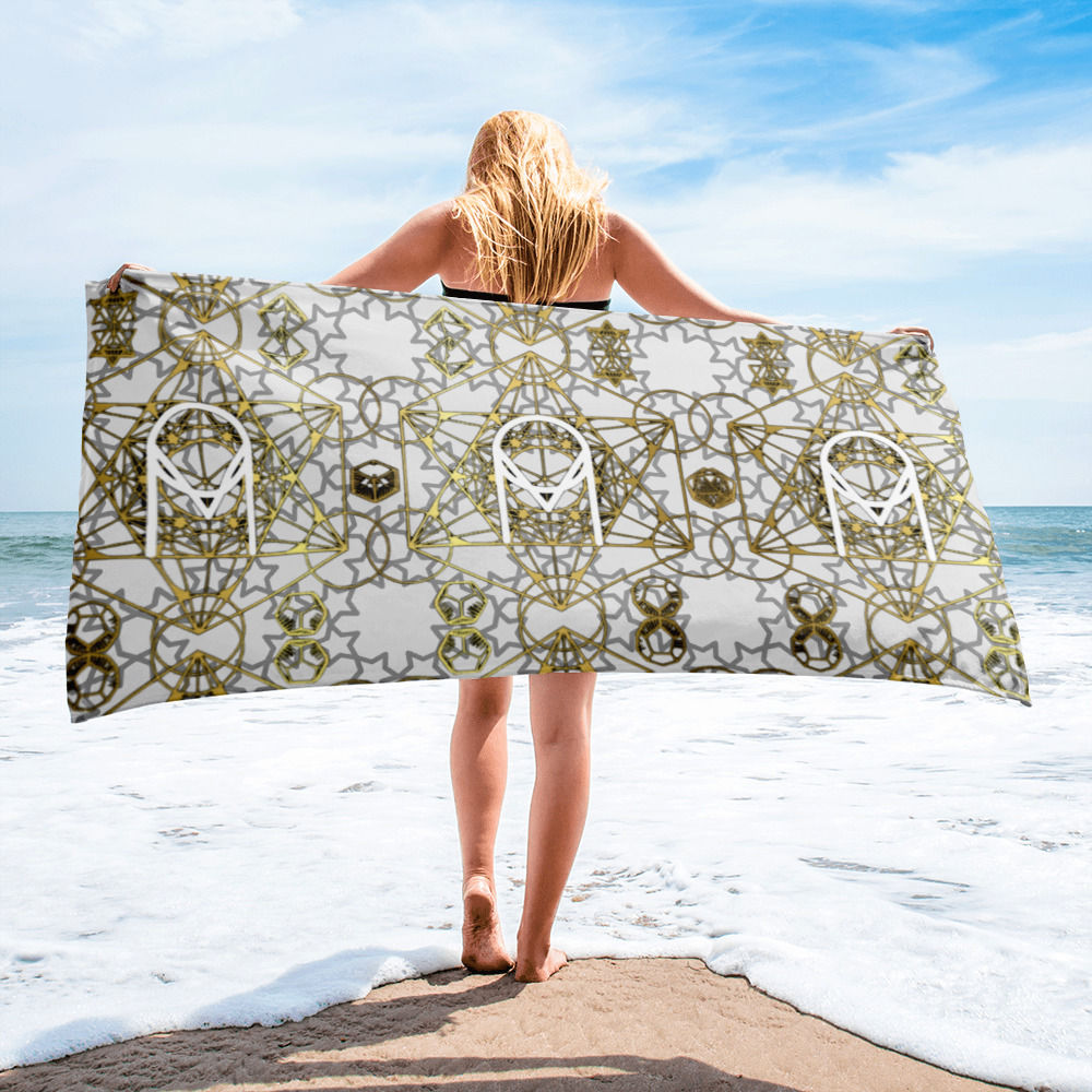 Towel - OM Metatrons cube - James' Design