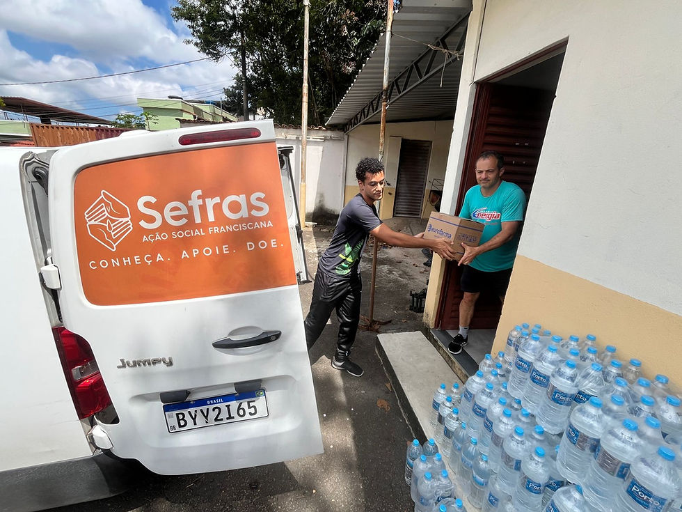Sefras apoia entrega de doações para vítimas das enchentes em Juiz de Fora (MG)