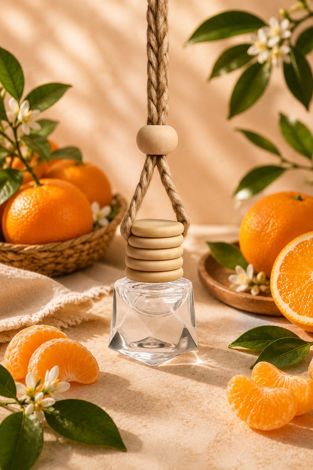 diffuseur voiture mandarine