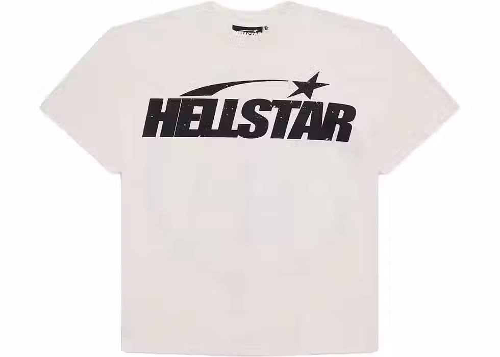 Hellstar Classic T-Shirt White/Black (Gel Print)