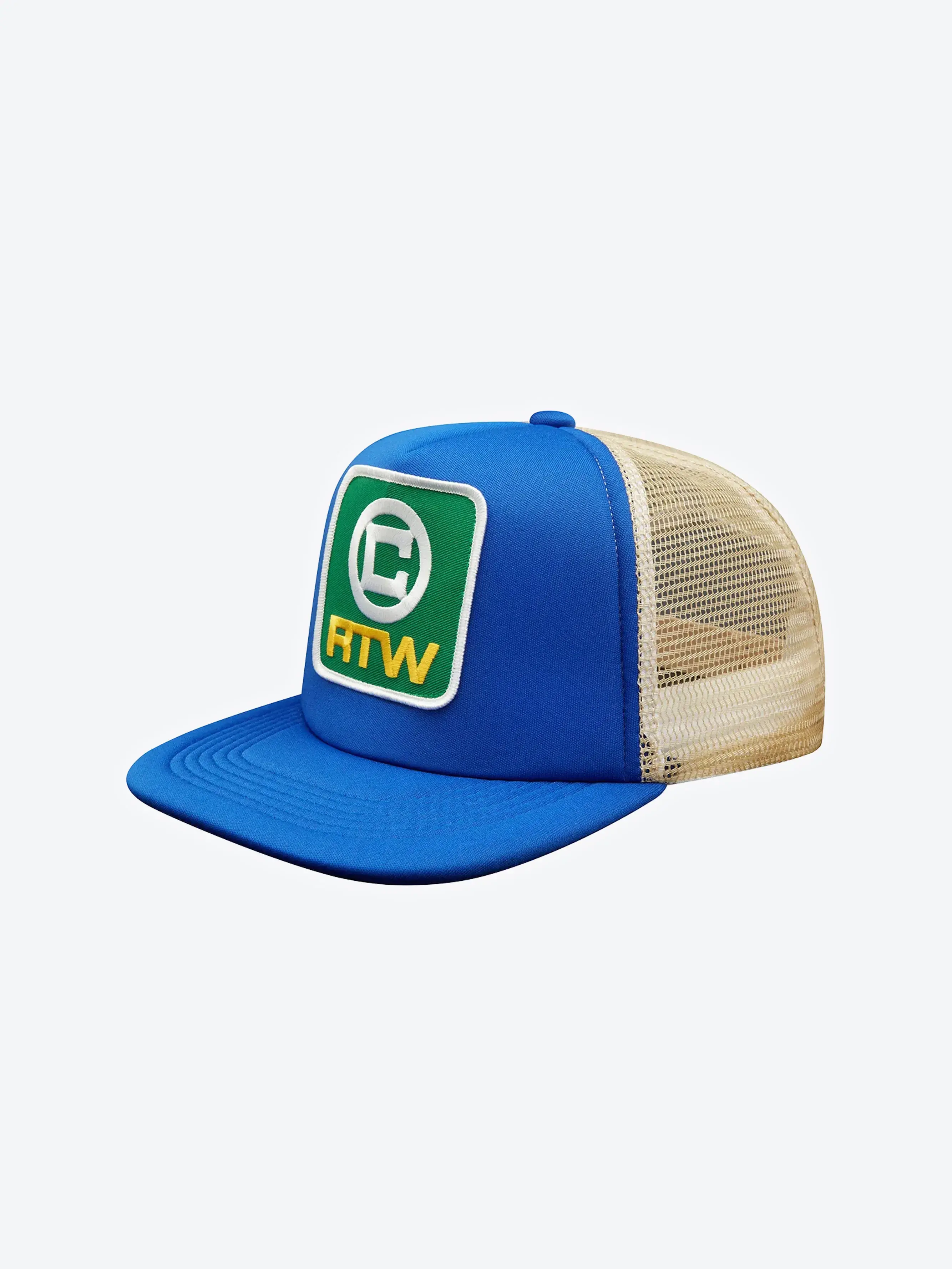 Corteiz Box Trucker Cap Royal Blue