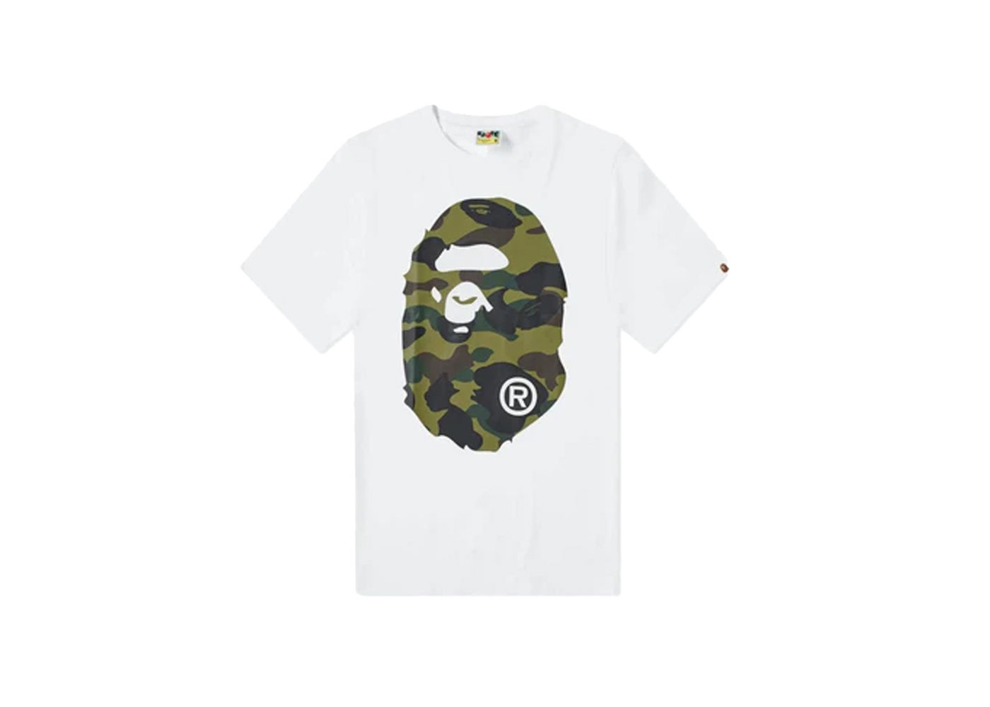 BAPE Woodland Camo By Bathing Ape Tee White