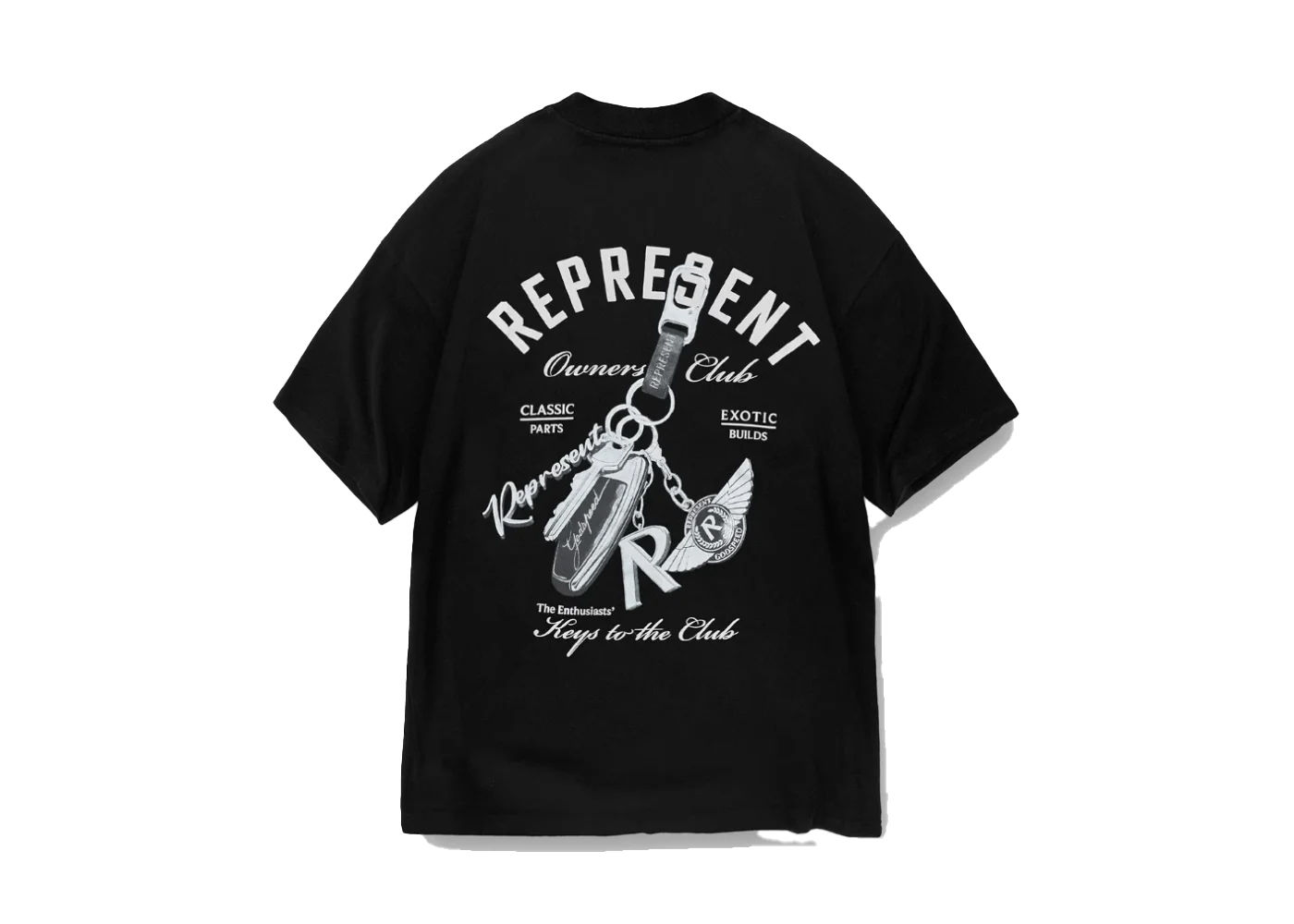 Represent Keys To The Club T-Shirt Jet Black
