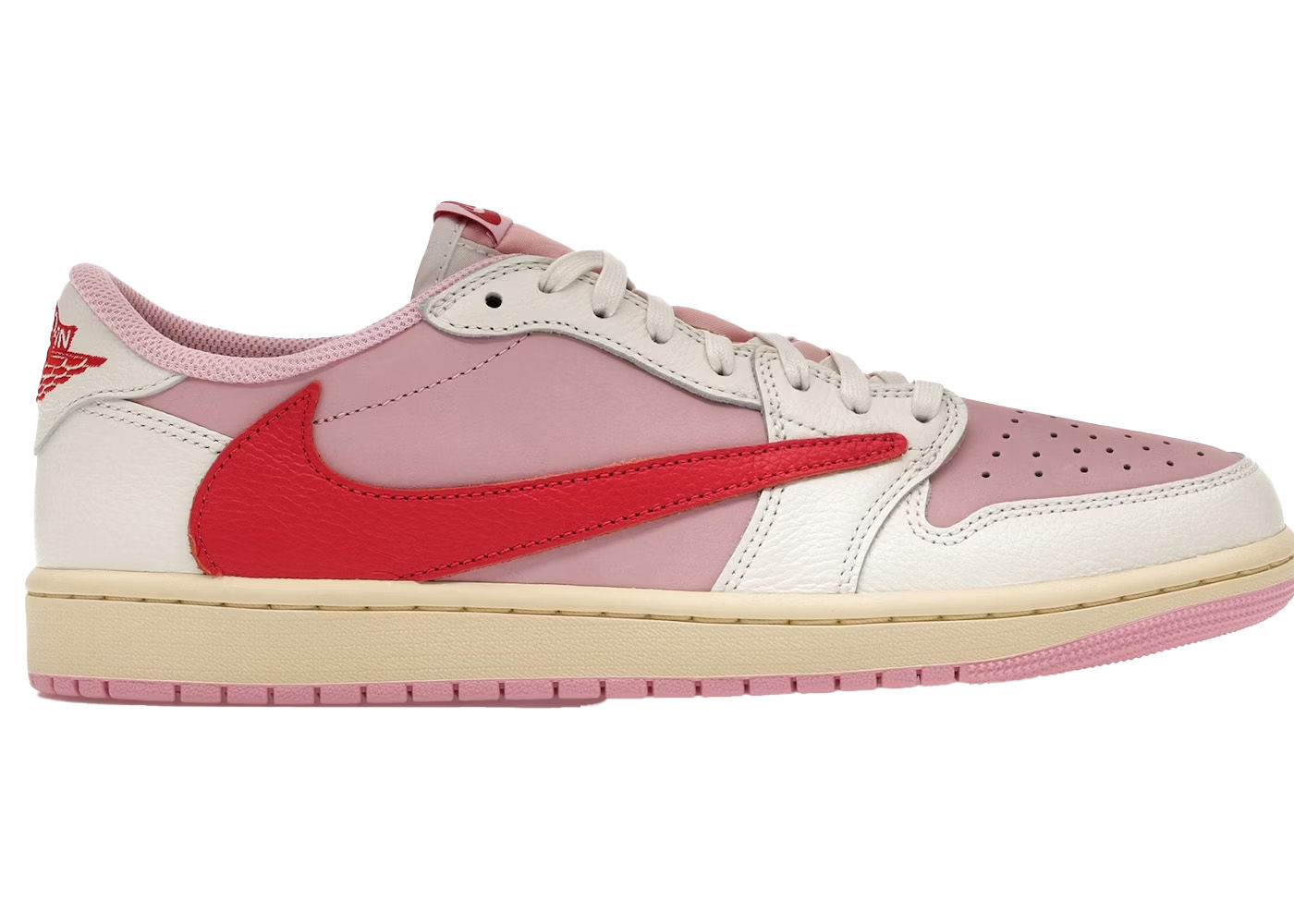 Air Jordan 1 Retro Low OG SP Travis Scott Sail Tropical Pink