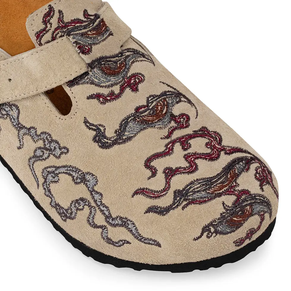 Thumbnail: Derschutze "lotus v2" clogs beige