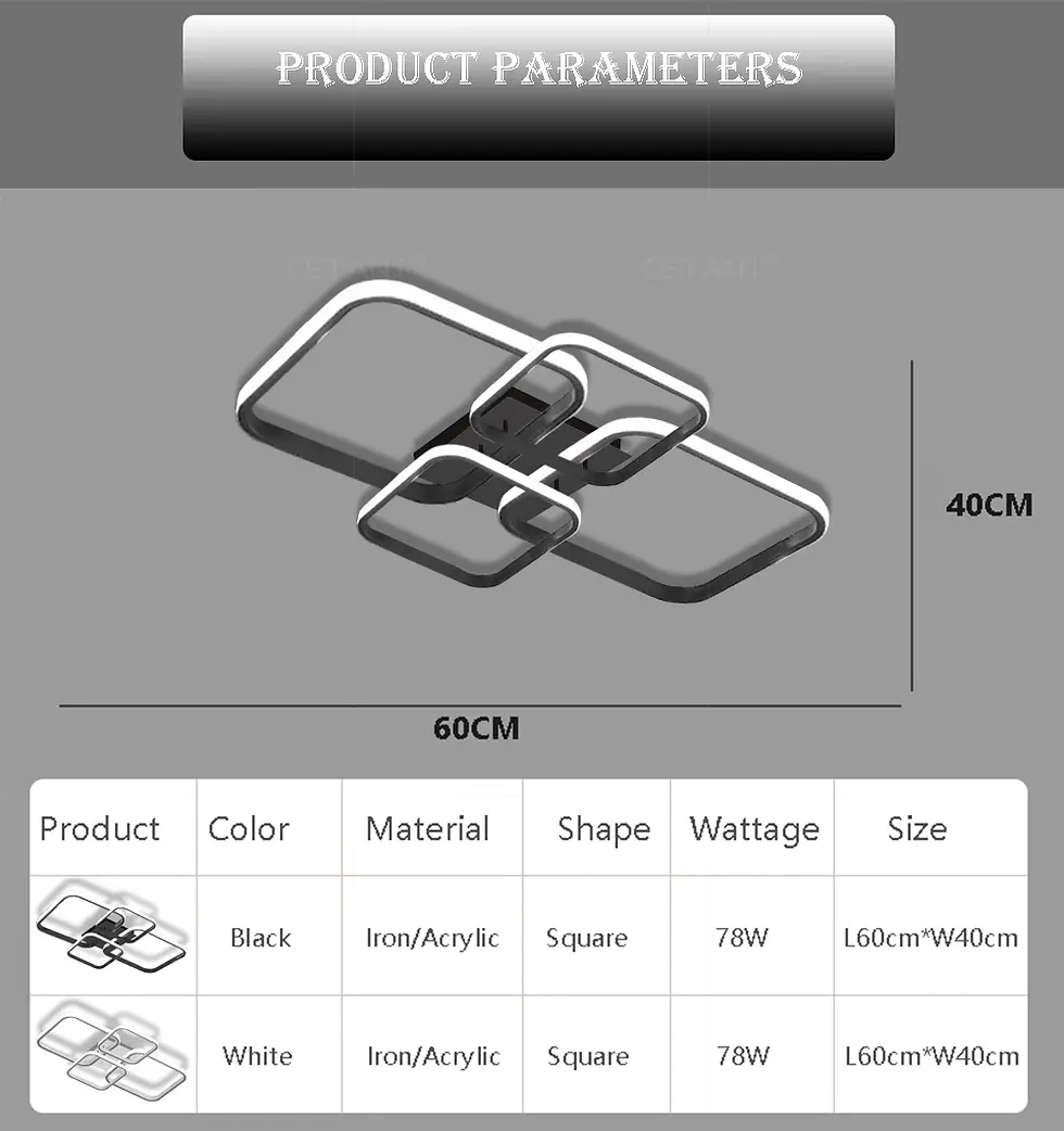 Miniatura: Luces de techo LED modernas 4 cabezales
