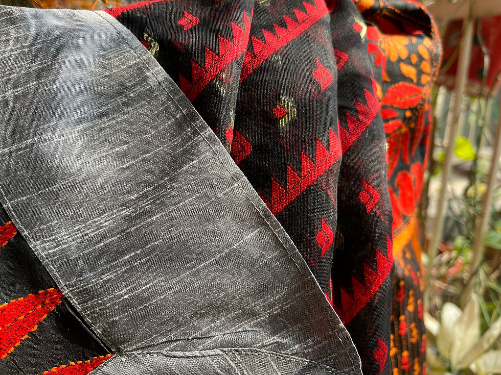 Thumbnail: Adha Ishq Kantha ( Orange black and red)