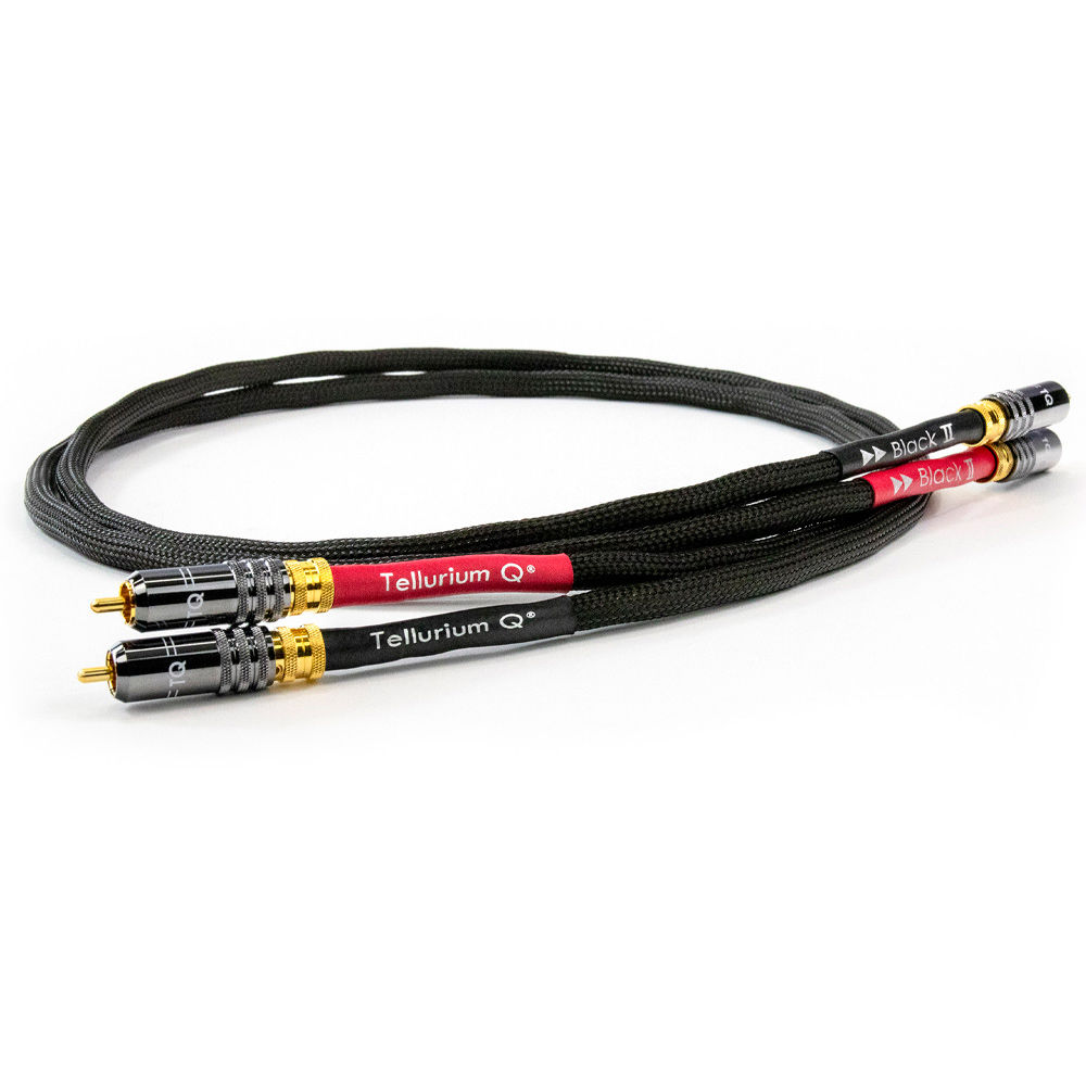 Tellurium Q Black II RCA Interconnect cable pair 1m