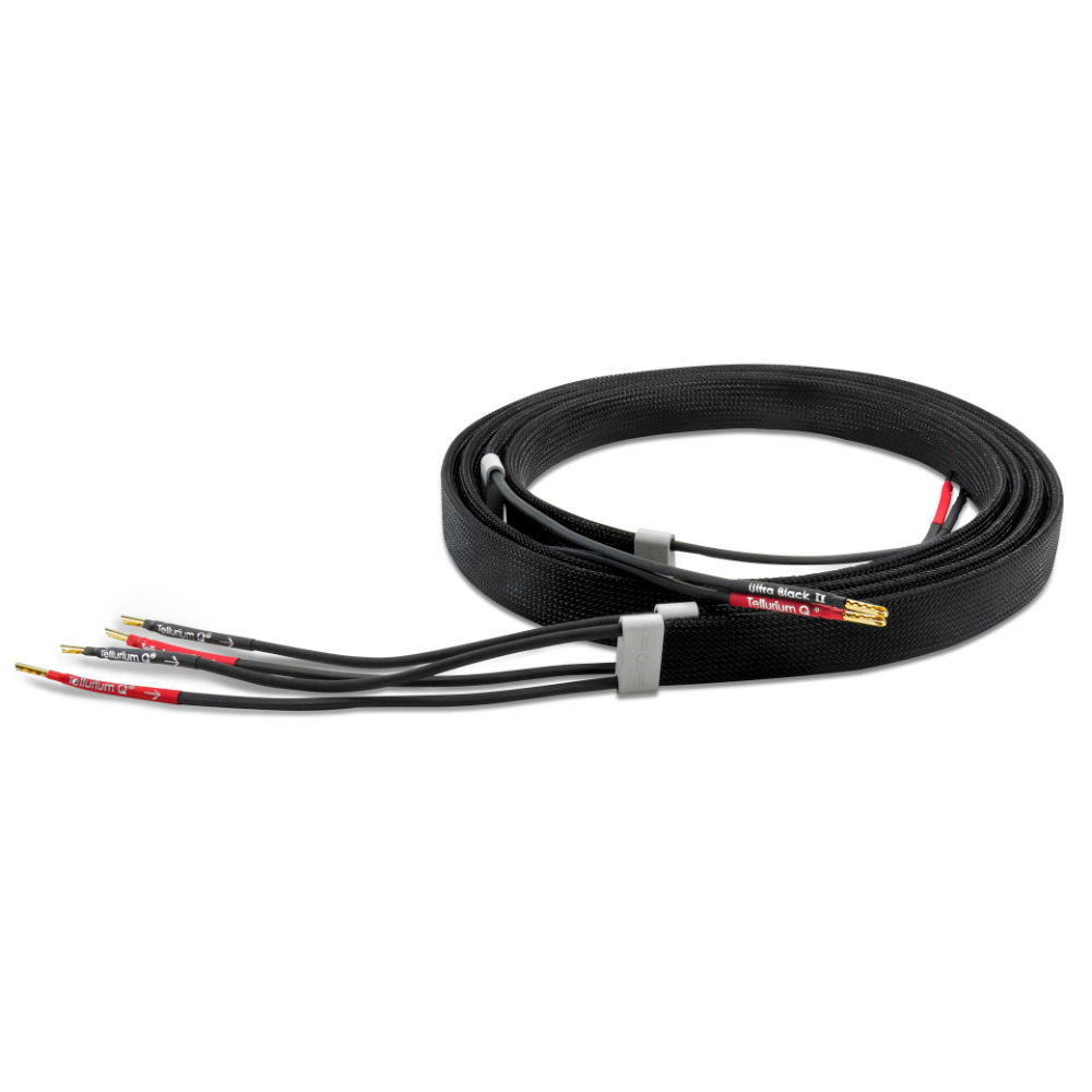 Tellurium Q Ultra Black II speaker cable Z Plug 2.5m pair