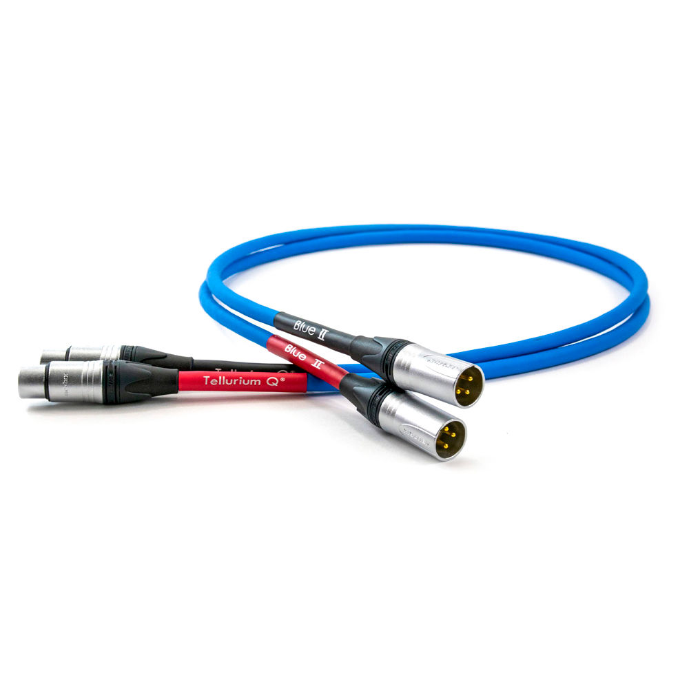 Tellurium Q Blue II XLR interconnect cable, pair 1m