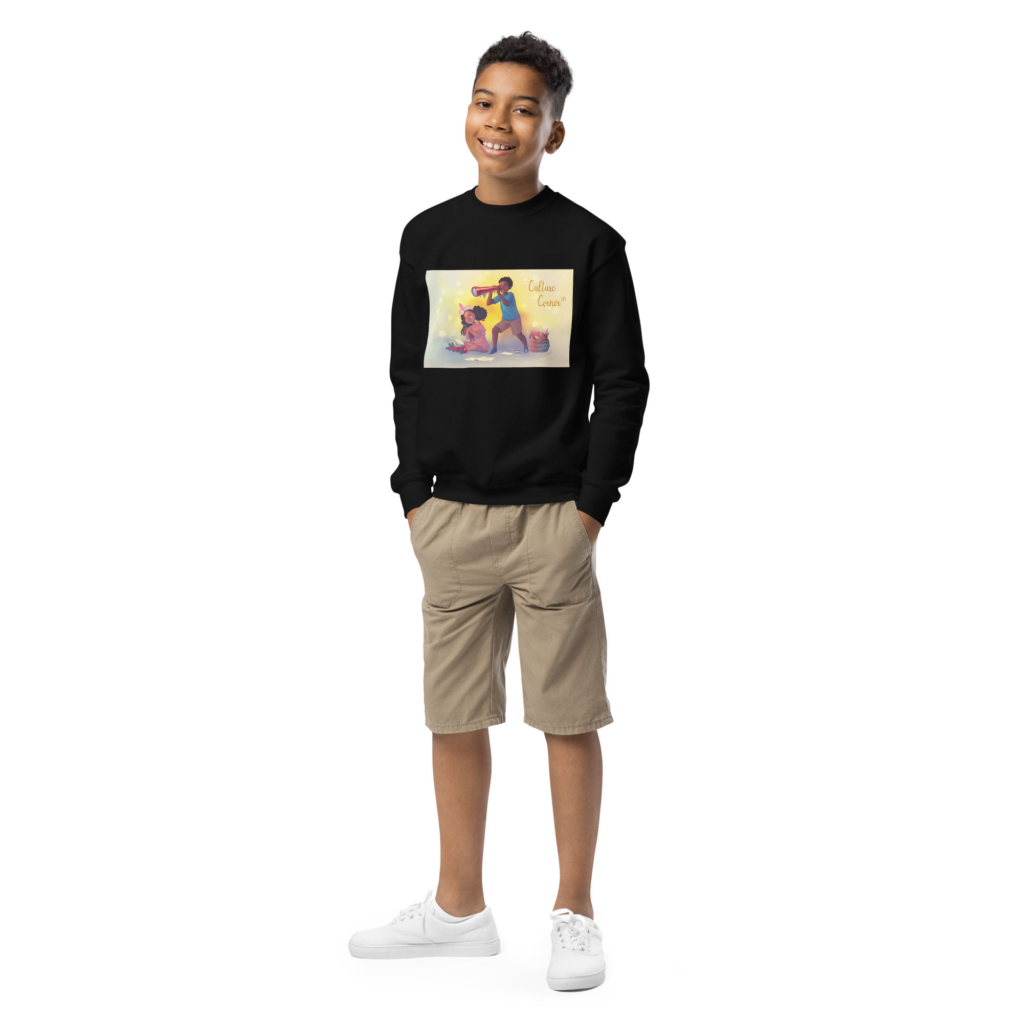 Culture Corner® Youth crewneck sweatshirt