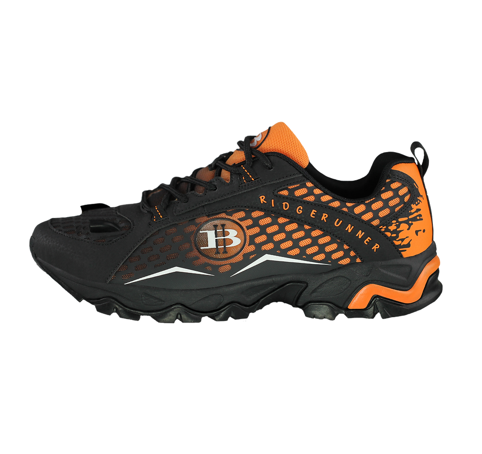 Thumbnail: Men's Ridge Runner LED Hiking Shoes-(Orange/Black) Left View