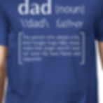 Miniatura: Dad Noun Mens Blue Funny Graphic T-Shirt Funny