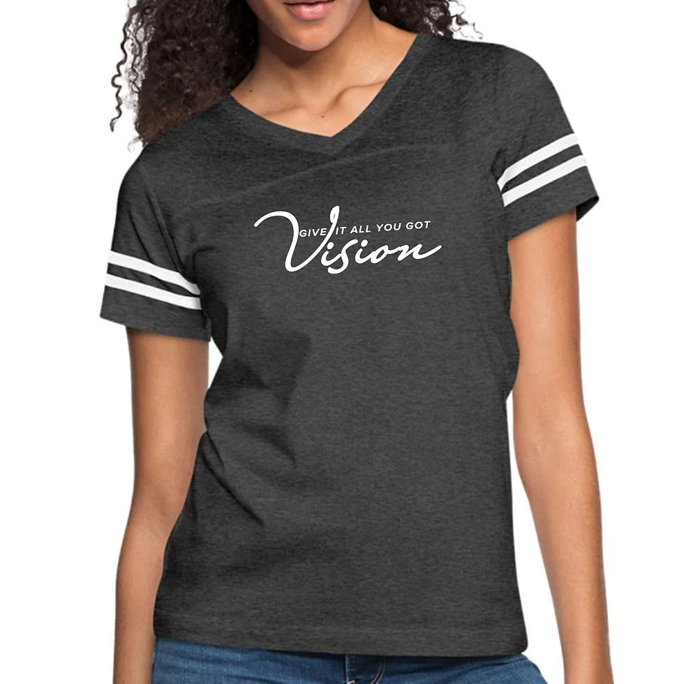 Thumbnail: Womens Vintage Sport Graphic T-shirt, Vision - Give it All you Got