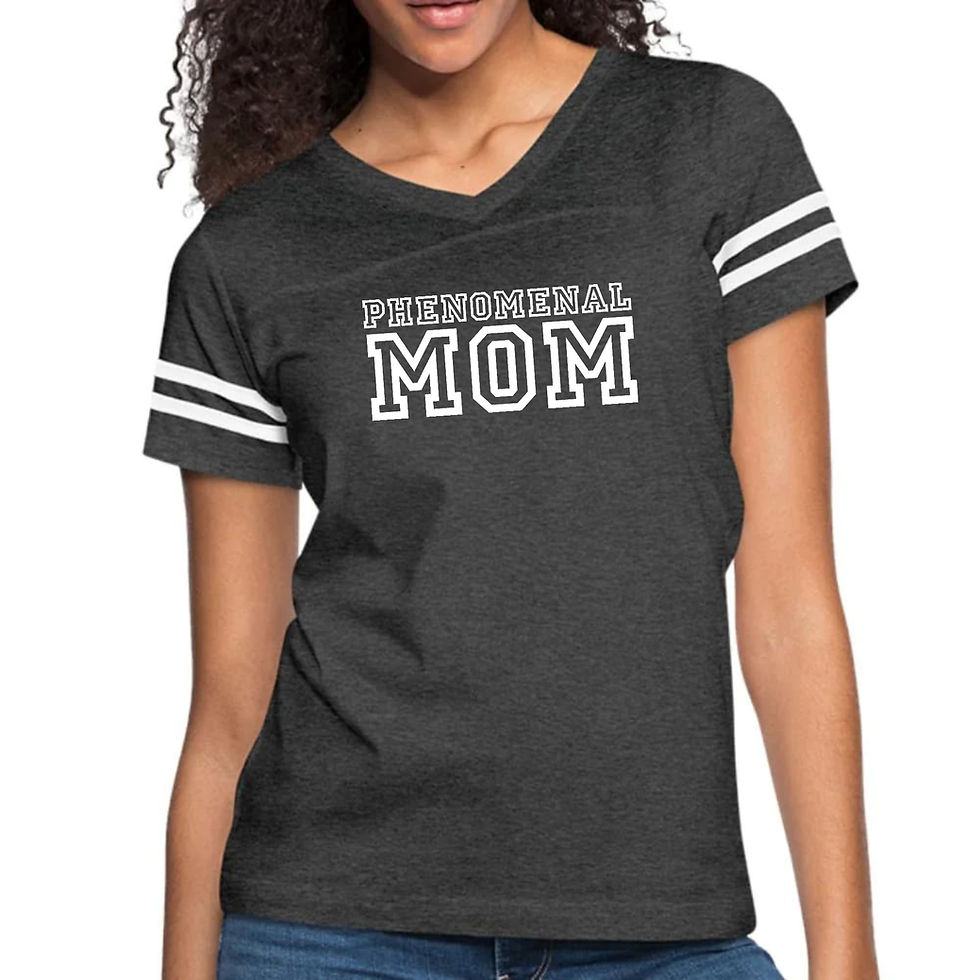 Thumbnail: Womens Vintage Sport Graphic T-shirt, Phenomenal Mom Print