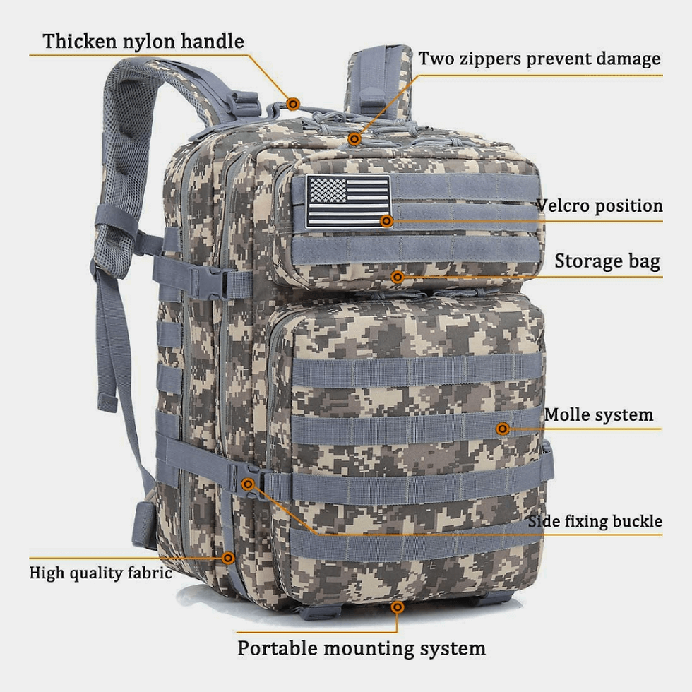 Thumbnail: Tactical 45L Molle Rucksack Backpack
