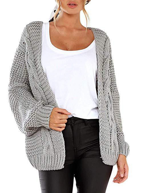 Thumbnail: Thick Needle Knit Cardigan