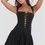 Thumbnail: Gothic French Retro Strap Dress