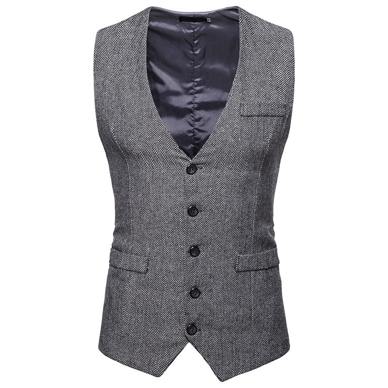 Thumbnail: Urban Sovereign – Herringbone Single-Breasted Vest