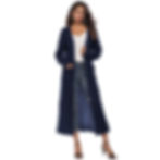 Thumbnail: L’Éminence Grise – Sculpted V-Neck Maxi Cardigan