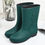 Thumbnail: Velvet Padded Rain Boots