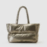 Minimalist Quilted Metallic Tote