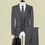 Thumbnail: Slim Fit Plaid Three Piece Suit