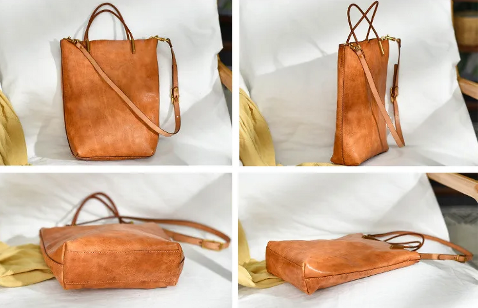 Thumbnail: AuraClassic – Vintage Elegance Leather Shoulder Bag