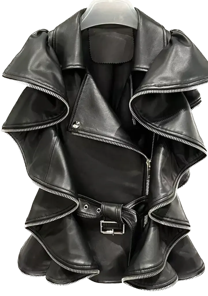 Thumbnail: AuraShear – Genuine Leather Wool Vest