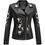 Thumbnail: Leather – Embroidered Floral Winter Jacket