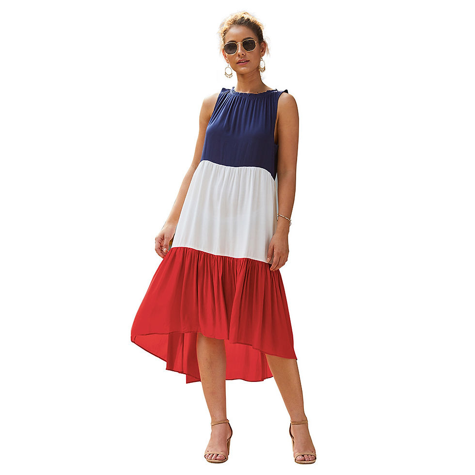 Thumbnail: L’Aube Bohémienne – Boho Bliss Geometric Midi Dress