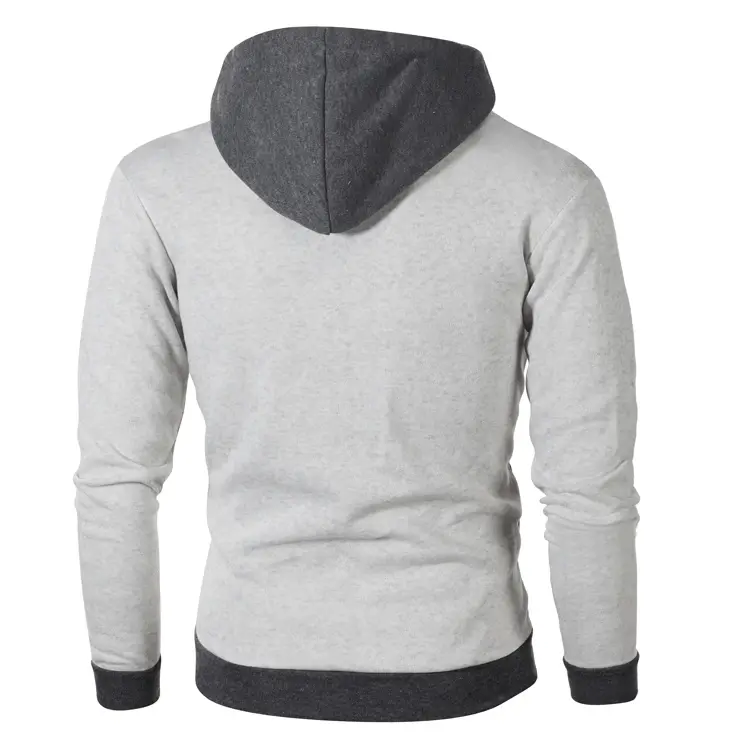 Thumbnail: Aura Velocity – High-Necked Letter-Print Hooded Fleece Jacket
