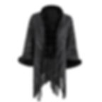 L’Aube Éclatante – Fringed Cloak Shawl Sweater Coat