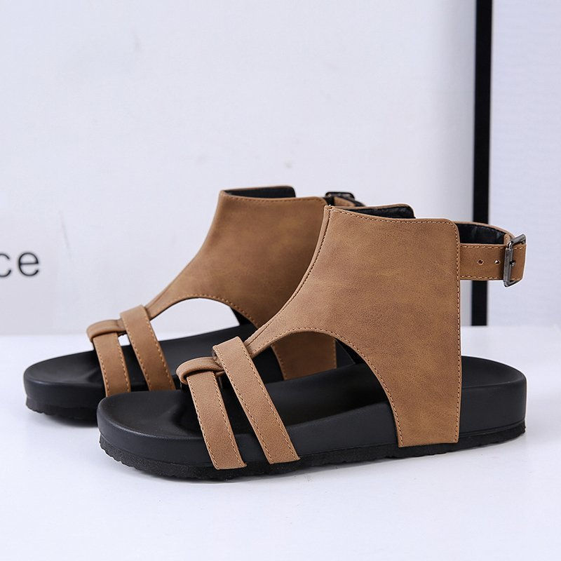 Thumbnail: The Kinetic Klatch – Flat Bottom Hollow Buckle Sandals