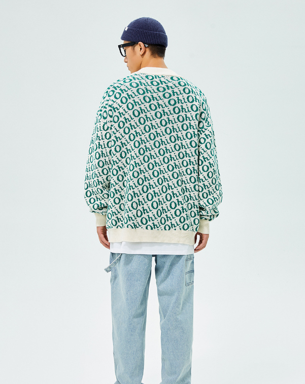 Thumbnail: College Jacquard Sweater Coat