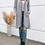 Thumbnail: Urban Zip up Chic Drawstring Hooded Coat